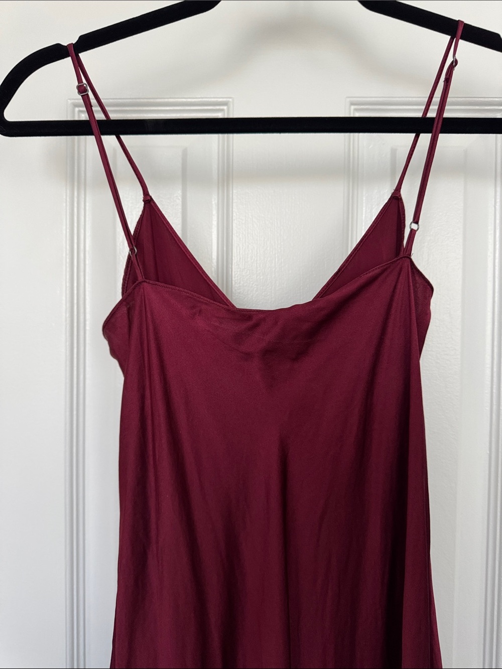 Nili Lotan Burgundy Silk Slip Dress - Picture 7 of 12